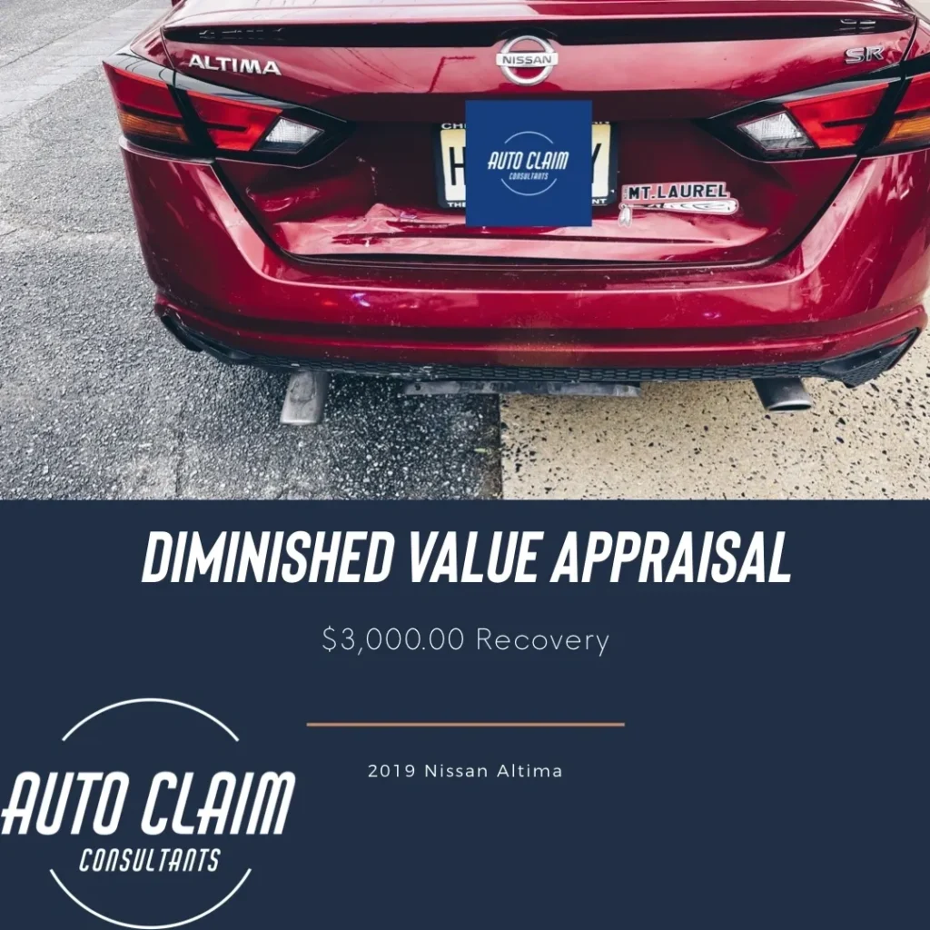 auto claim consultant diminished value appraisal